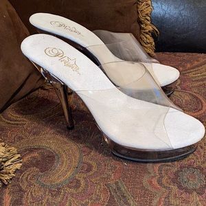 Pleaser’s Clear Heels Brand New
